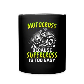 Motocross - Full Colour Mug - black - Front