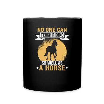 Design équestre et équestre pour les amoureux des chevaux - Mug uni - noir - Devant