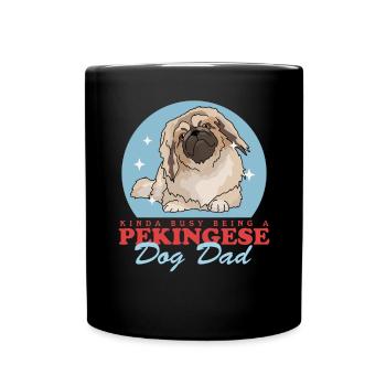 Pékinois Papa Pekinese Dog Owner Gift - Mug uni - noir - Devant