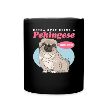 Pékinois Maman Pekinese Dog Owner Cadeau - Mug uni - noir - Devant