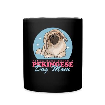 Pékinois Maman Pekinese Dog Owner Cadeau - Mug uni - noir - Devant