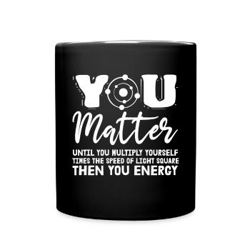 Drôle de science qui vous fera monter jusqu’à ce que vous - Mug uni - noir - Devant