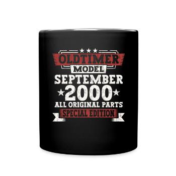 Oldtimer Septembre 2000 22ème cadeau d’anniversaire - Mug uni - noir - Devant