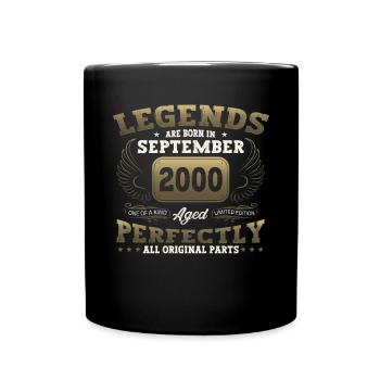 Legend September 2000 22nd Birthday Gift Fun - Full Colour Mug - black - Front