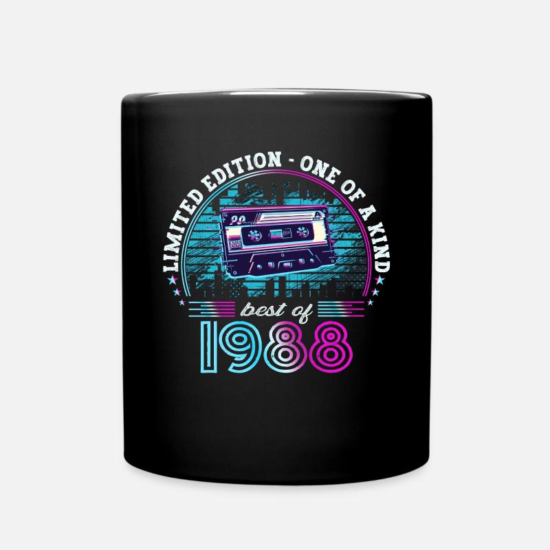 Original September 1988 34. Geburtstag Geschenk - Tasse einfarbig - Schwarz