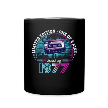 Original September 1977 45th Birthday Gift - Full Colour Mug - black - Front