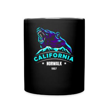 Norwalk California 1957 Hike Popular City - Full Colour Mug - black - Front