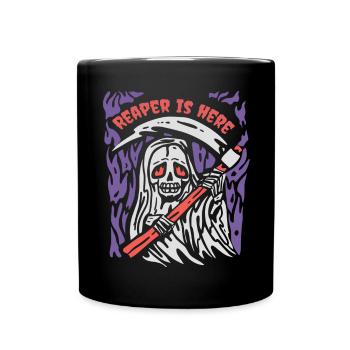 Halloween Reaper Sense Horror Grim Reaper - Full Colour Mug - black - Front