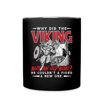 Conception de l’histoire viking nordique pour les guerriers vikings - Mug uni - noir - Devant