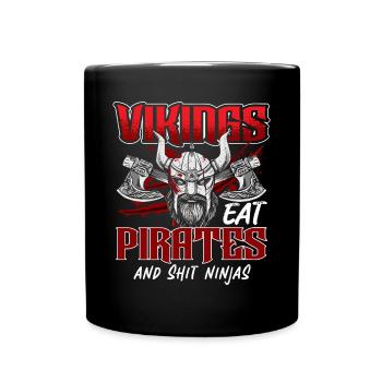 Conception de l’histoire viking nordique pour les guerriers vikings - Mug uni - noir - Devant