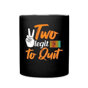 Deux légitimes au drôle de thème hip-hop 2. - Mug uni - noir - Devant
