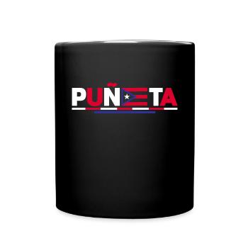 Patriotic Vintage Puerto Rico Puneta Drapeau - Mug uni - noir - Devant