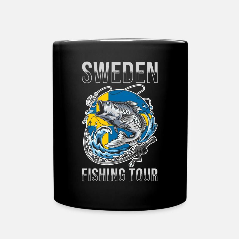Angel Tour Schweden - Tasse einfarbig - Schwarz