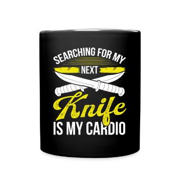Knife Collector is my Cardio Bladesmithing Knife - Tasse einfarbig - Schwarz - Vorne