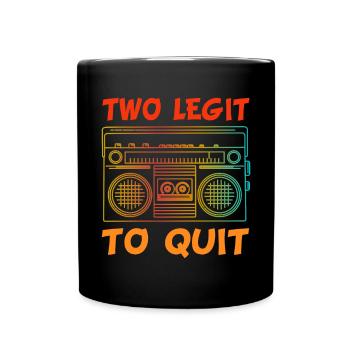 Deux légitimes au drôle de thème hip-hop 2. - Mug uni - noir - Devant
