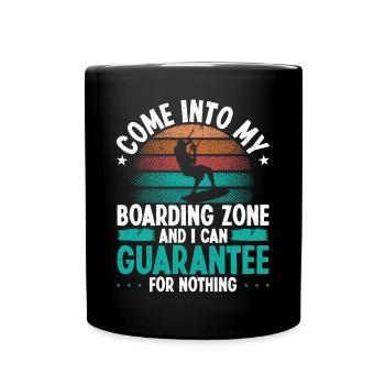 Kitesurfer Humor Guarantee for nothing Kiteboarder - Tasse einfarbig - Schwarz - Vorne