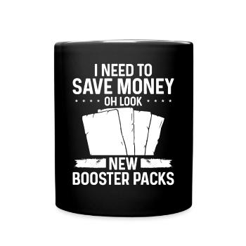 Trading Card Game Collector save money Card - Tasse einfarbig - Schwarz - Vorne