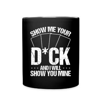 Humor Trading Card Game Collector Funny Card - Full Colour Mug - black - Front