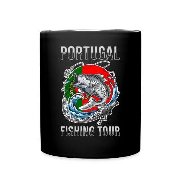 Tour de pêche Portugal - Mug uni - noir - Devant