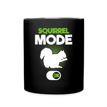 Mode écureuil sur écureuil, drôle - Mug uni - noir - Devant