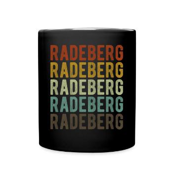 Radeberg City Retro Vintage - Full Colour Mug - black - Front
