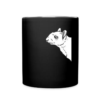 Squirrel Funny Squirrel Lover - Full Colour Mug - black - Front