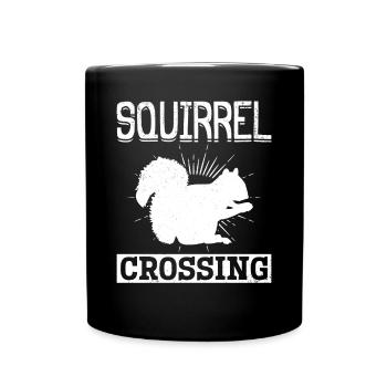 Écureuil à l’écureuil, drôle - Mug uni - noir - Devant