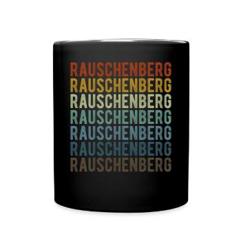 Rauschenberg City Retro Vintage - Full Colour Mug - black - Front
