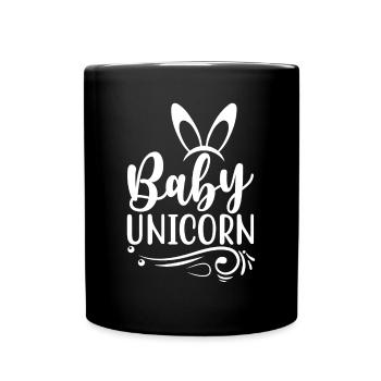 Bébé Einhorn Licorne - Mug uni - noir - Devant