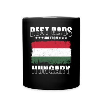 Hungarian Father Hungary Papa - Full Colour Mug - black - Front