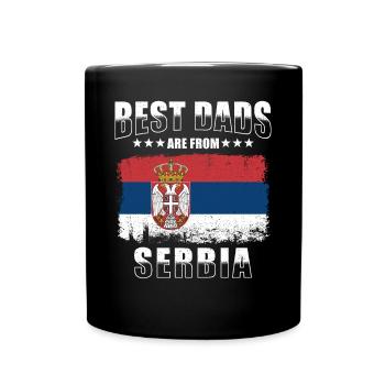 Serbian Father The Best Fathers from Serbia - Full Colour Mug - black - Front
