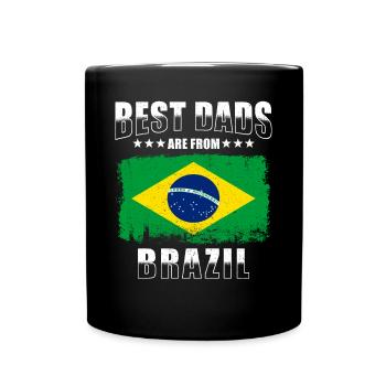 Père brésilien - Mug uni - noir - Devant