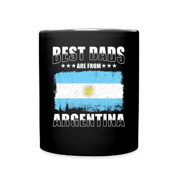 Argentinischer Vater - Tasse einfarbig - Schwarz - Vorne