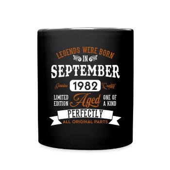 Born September 1982 Birthday Gift - Full Colour Mug - black - Front
