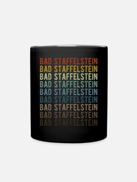 Bad Staffelstein Stadt Retro Vintage - Tasse einfarbig - Schwarz