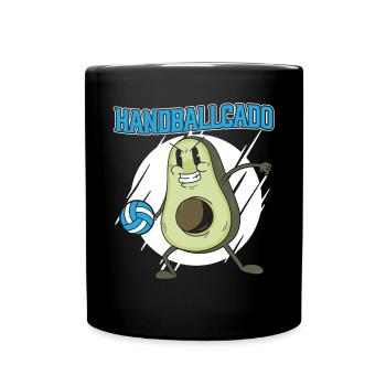 Handballcado Handballspieler Handballer Sport - Tasse einfarbig - Schwarz - Vorne