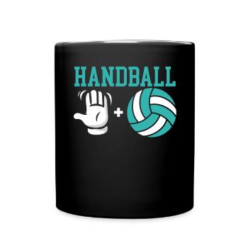 Handballspieler Handballer Sporttorwart - Tasse einfarbig - Schwarz - Vorne