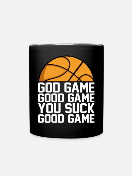 God Game Good Game You Suck Good Game Saying - Full Colour Mug - black