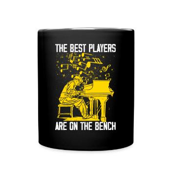 Les meilleurs joueurs sont sur le banc pianiste piano - Mug uni - noir - Devant