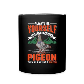 Pigeon Cadeau Pigeon Colombier Plus Chic Pigeon Voyageur - Mug uni - noir - Devant