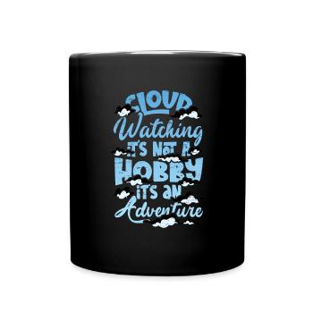 Cloud Watcher Meteorology Cloud Watching - Full Colour Mug - black - Front