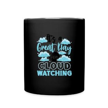 Cloud Watcher Meteorology Meteorologist Cloud - Full Colour Mug - black - Front