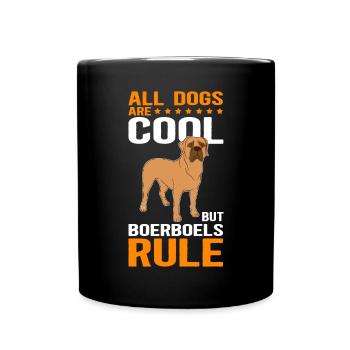 Boerboel dog lovers | Dog Owner Gift - Full Colour Mug - black - Front