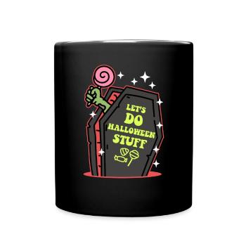 Halloween Party Ghost Costume Cadeau effrayant - Mug uni - noir - Devant