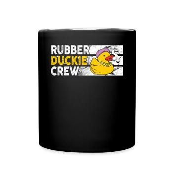 Rubber Duck Rubber Duckie Crew - Tasse einfarbig - Schwarz - Vorne
