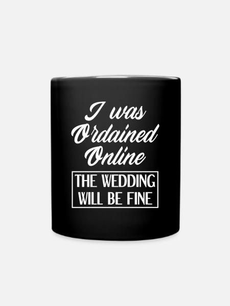 Registrar Registrar Registrar Wedding - Full Colour Mug - black