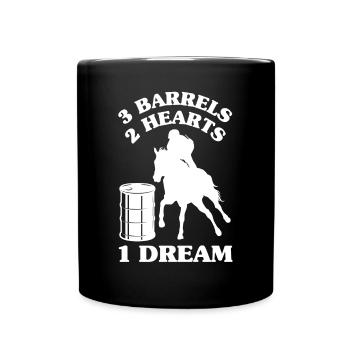 Fun Horse Racing Horse Racing Gift Idea - Full Colour Mug - black - Front