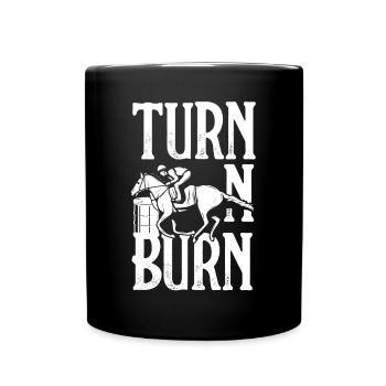 Fun Horse Racing Horse Racing Gift Idea - Full Colour Mug - black - Front