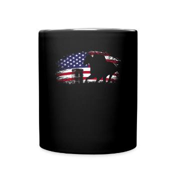 Fun Horse Racing Horse Racing Gift Idea - Full Colour Mug - black - Front