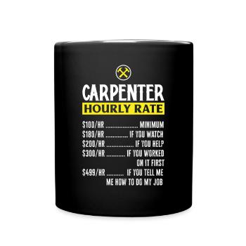 Drôle de menuisier Charpentier Charpentier Charpentier Charpentier - Mug uni - noir - Devant